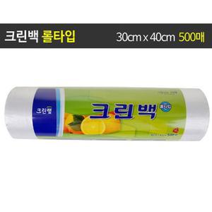 크린랩 롤타입 30cmX40cmX500매 크린백 /지퍼백/이중지퍼백/롤백/크린팩