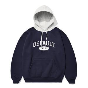 [기모] ARCH LOGO HODDIE NAVY/W.MELANGE