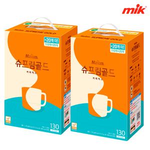 [2000원중복쿠 폰]맥심 슈프림골드 커피믹스130T [카누/라떼/믹스커피/모카/화이트골드