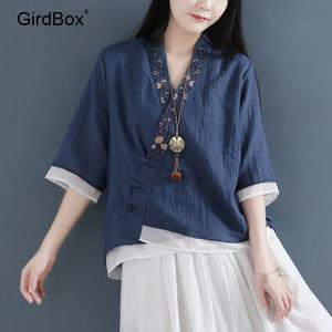 생활한복 개량한복 GirdBox 여성용 면소재 반팔 저고리 철릭원피스