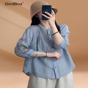 여름철릭원피스 GirdBox 생활한복 개량한복 허리치마 반팔 시스루