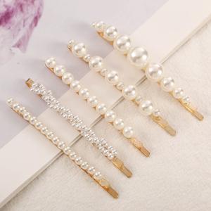 5종세트 진주헤어핀 올림머리 반머리 옆머리 헤어 실핀 머리핀 ODM-HAIRPIN1