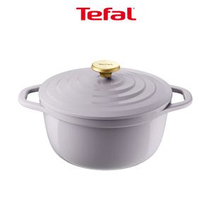 테팔 인덕션 세라믹 에어 주물냄비 프렌치라벤더 24cm