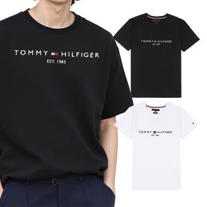 타미힐피거 남녀공용 티셔츠 자수로고 TH반팔티