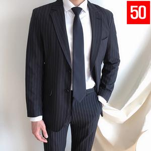 스트라이프 남자 정장 세트 50종 남성 봄 가을 캐주얼 결혼식 하객룩 면접 오피스룩 빅