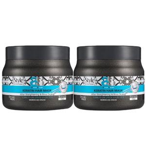 대용량 단백질 케라틴 헤어팩 500ml 2개 극손상 손상모 복구 트리트먼트