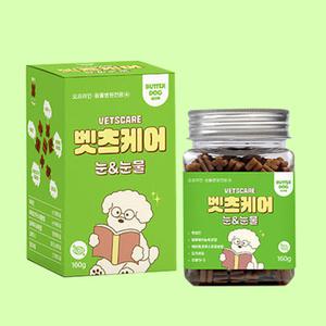 벳츠케어 강아지 애견 가수분해 눈 눈물 영양제 160g
