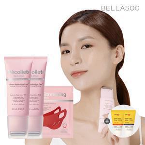 [체험가]V스트레칭밴드 리프팅팩 1,990원/목주름 다리미 벨라수 데콜테 넥크림 50ml 1