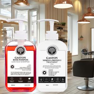 게스통 로즈 로우 애씨드 미용실 샴푸+모링가 트리트먼트 500ml 기획