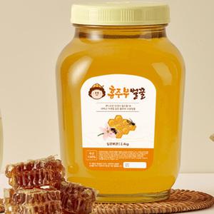 [홍주부]국내산 사양벌꿀 아카시아향 2.4kg