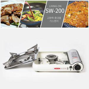 국내산 물받이 분리형 휴대용 렌지 아이보리용 용가스레인지 버너 용버너 캠핑 캠핑용 부르스타 부루스타