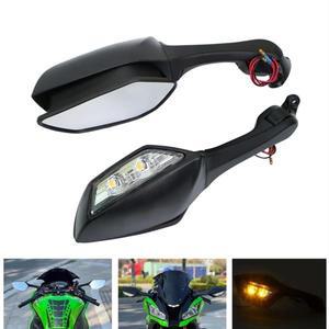 바이크 오토바이 LED 백미러  방향 지시등 포함 사이드 닌자 ZX 10R 2011- H2