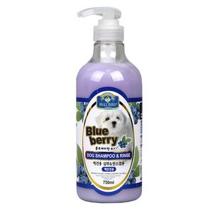 벨버드 블루베리 샴푸&린스 750ml 백모용 강아지 샴푸