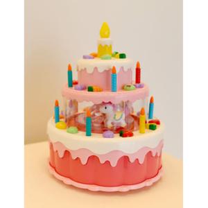 해피플레이 멜로디 회전목마 생일케이크 초끄기 놀이