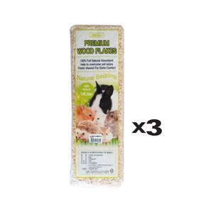 햄스터 톱밥 소나무 베딩 14L X3 깔짚 바닥재 침대 하우스