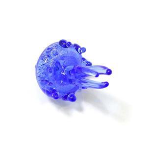 비즈발 DIY 구슬발 문발 귀여운 유리 해파리 미니 입상 펜던트 2개 수족관 스케일 장식 작은 물고기 여성