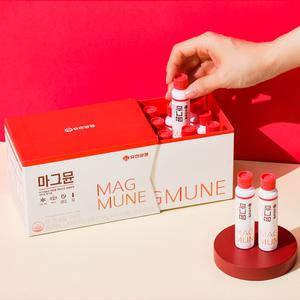 유한양행 마시는 마그네슘 마그뮨 25ml 15병 15일분 아연 비타민B 사과맛