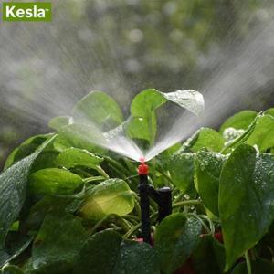 KESLA 농업 농장용 드립 관개 스프링클러 90 도/180/360 도 미스트 노즐 13cm 말뚝 1/4 인치 바브 정원 20