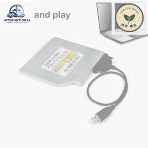 플레이어 DVD 디스크 USB 2.0-미니 Sata II 7+6 노트북 CD DVD ROM용 13핀 어댑터 슬림라인 드라이브 변환