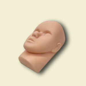실리콘 얼굴마네킹 사람 안면 모형 두상 피부 미용 문신 화장 연습 시험용