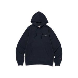 챔피온 CHAMPION 스몰 스크립트 로고 후드 티셔츠 Normal Navy 매장정품 192953
