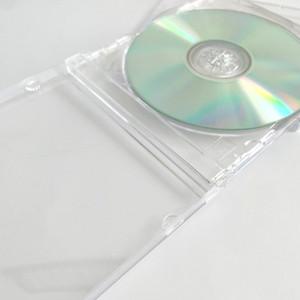 쥬얼 투명 CD 케이스 경질 클리어 보관 플라스틱 미디어 씨디 시디 DVD 수납 공CD