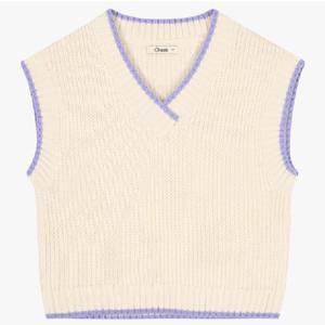 [치크] 22년 F/W 신상 데일리룩 단정 프레피룩 스웨터 조끼 CKVK22W3B
