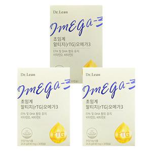 닥터린 송중기 초임계 알티지 오메가3 830mg X 30캡슐 3박스