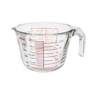 오븐락 퓨어 내열유리 계량컵 1000ml 대형