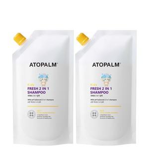 아토팜 키즈 프레쉬 2in1 샴푸 리필 250ml 2개