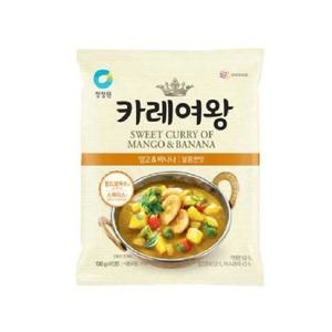 청정원 카레여왕 망고 바나나 108g x 8개