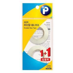 크리스탈 다용도 12 리필2P 테이프 투명 CR 30 mm