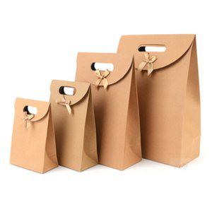 후니디자인 손잡이 리본 크라프트 선물백 선물용박스