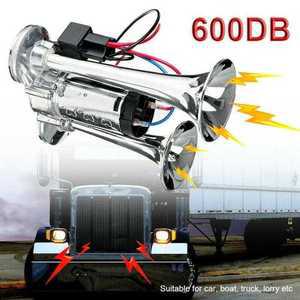 전기 카오디오 경적 자동차 트럼펫 듀얼 보트 우퍼 12V 트럭 600dB 기차 슈퍼 스피커