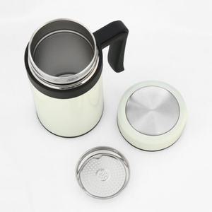 코코조아 스텐 보온 보냉 손잡이 텀블러 450ML 화이트 차망텀블러