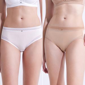 [Wonderbra] 원더브라 와이어프리 팬티 1+1 화이트 베이지 WBWPT4N1718