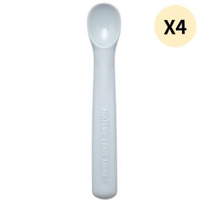 네이쳐러브메레 중기 이유식 스푼 2단계 그레이 X4개