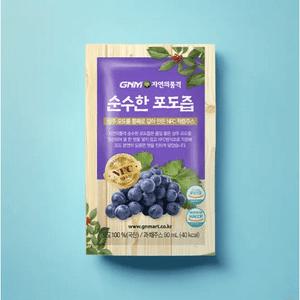 자연의품격 순수 포도즙 30포 2박스 총60포 포도주스 100프로 NFC 착즙 상주 포도
