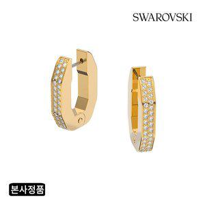 [스와로브스키](강남점)[본사정품/쇼핑백증정] Dextera 골드 톤 후프 귀걸이 S 5626084