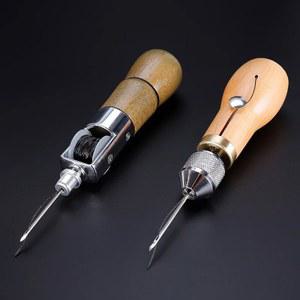 바늘 가죽 재봉 송곳 키트 빠른 스티처 재봉틀 도구 공예 스티칭 슈메이커 캔버스 수리
