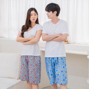 [국내산] 풍기인견 남여 시원한 파자마 5부/7부 파자마 5종 택1