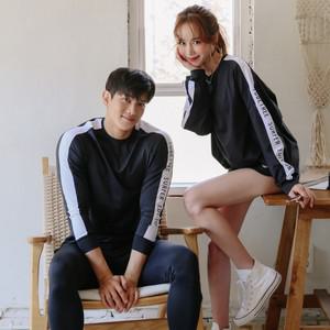 베라프 비치웨어 커플 남자 여자 래쉬가드 빅사이즈 루즈핏 상의 리얼 30대여성