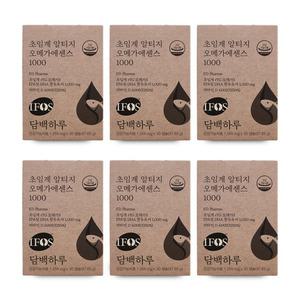 담백하루 초임계 알티지 오메가 에센스 1000 30캡슐 6박스