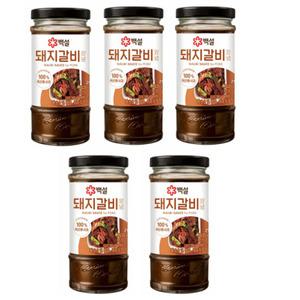 백설 돼지갈비양념 290gx5 맛있는 간편식 한국식품