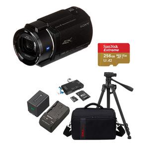 소니 캠코더 FDR-AX43A+256G+배터리+충전기+삼각대+가방외 패키지 / 도우리
