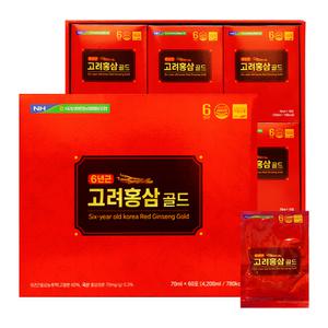 지리산천마 6년근 고려홍삼골드 홍삼즙  70ml 60포