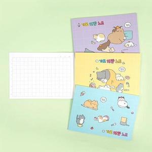 핑크풋 가로 노트 미니수첩 받아쓰기 15칸 냥냥 8권세트