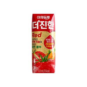 야채듬뿍 더진한레드 과채주스 팩음료 125ml x 4개