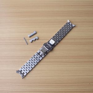 스테인리스 스틸 무광택 곡선 시계 밴드 스트랩 Iwc용 시계 팔찌 16mm 18mm 19mm 20mm 21mm 22mm 24mm