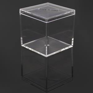 세척 개별 원형TPU 폴리프로피렌 다용도겉 사물함 다채로운색상 꽂이 컬러풀 자료 캐주얼 투명용 선물수거함 안경집 애견 소형물품 세말라영 아크릴 투명 정육면체 -12CM 케이스